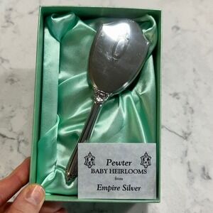Vintage Pewter Baby Brush by Empire Silver Baby‎ Heirloom Collection NEW IN BOX